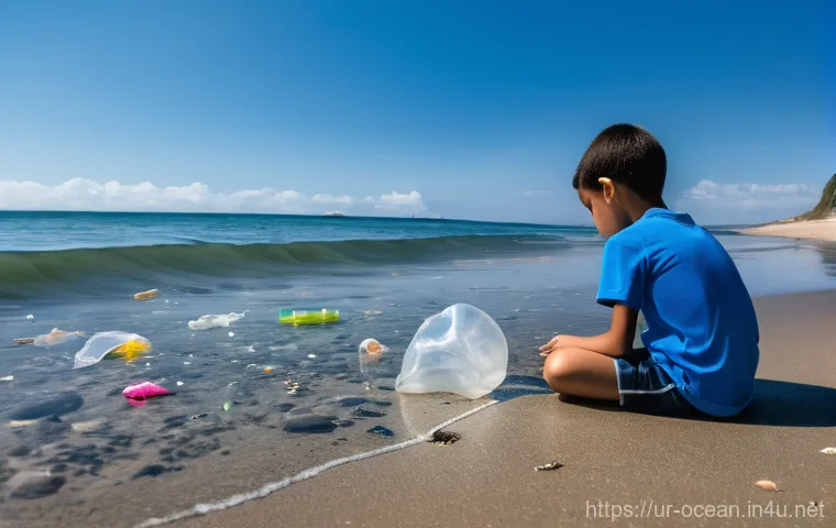 해양 생태계 변화 연구 - **Prompt:** A visually striking split image showcasing the stark contrast of a coral reef before and...