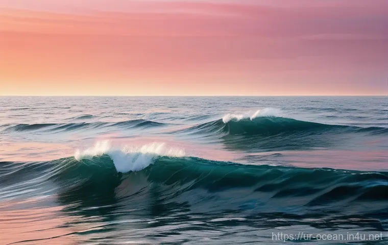 파력 발전 기술 - **Prompt for Floating Wave Energy Converter:**
"A wide, cinematic shot of a calm but powerful oc...